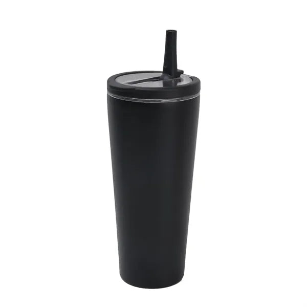 Dual-Drinking Stainless Steel Insulated Cup With Loop Handle