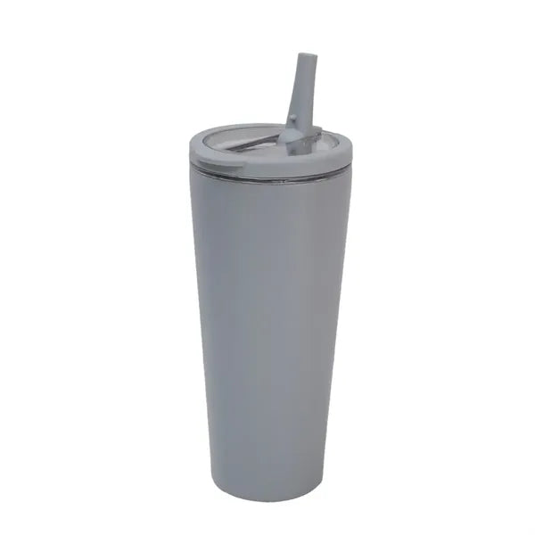 Dual-Drinking Stainless Steel Insulated Cup With Loop Handle