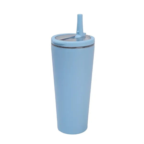 Dual-Drinking Stainless Steel Insulated Cup With Loop Handle