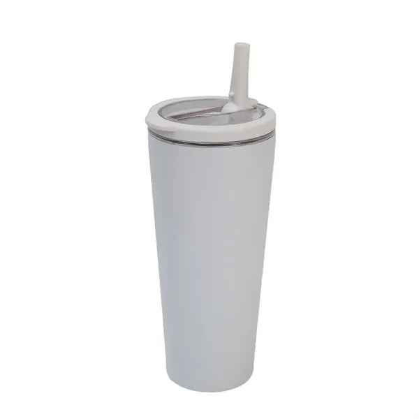 Dual-Drinking Stainless Steel Insulated Cup With Loop Handle