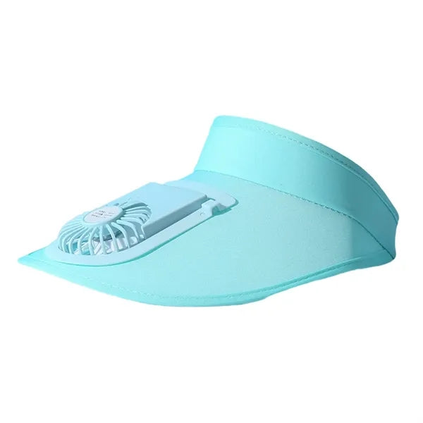 USB Rechargeable Cooling Fan Hat for Summer Outdoor