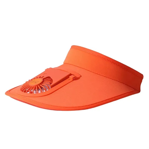USB Rechargeable Cooling Fan Hat for Summer Outdoor