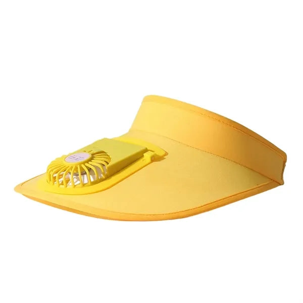 USB Rechargeable Cooling Fan Hat for Summer Outdoor