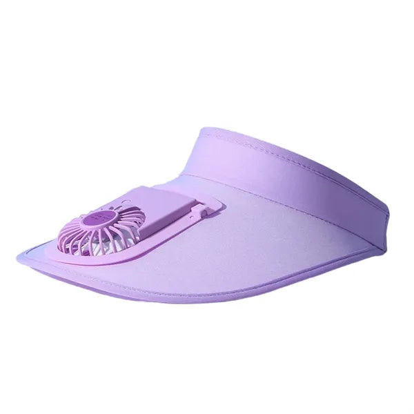 USB Rechargeable Cooling Fan Hat for Summer Outdoor
