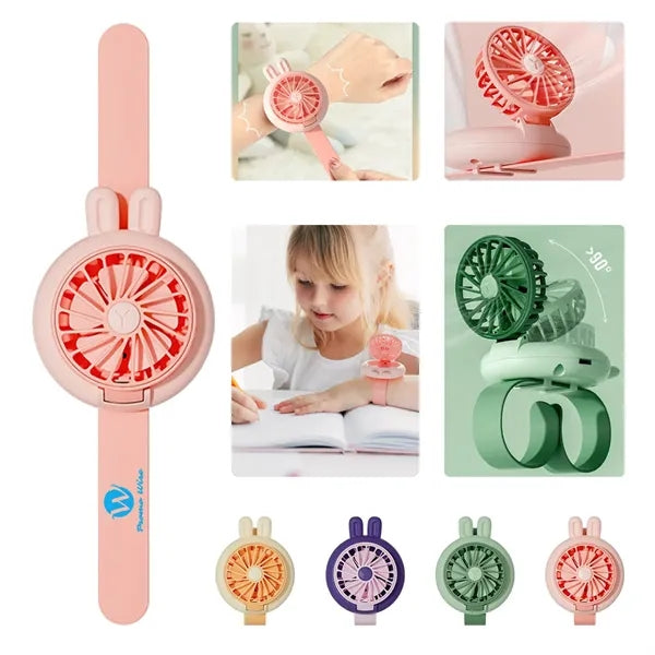 Wristband Design Wearable USB Rechargeable Mini Fan