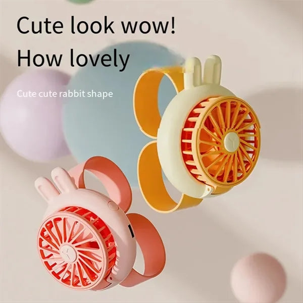 Wristband Design Wearable USB Rechargeable Mini Fan