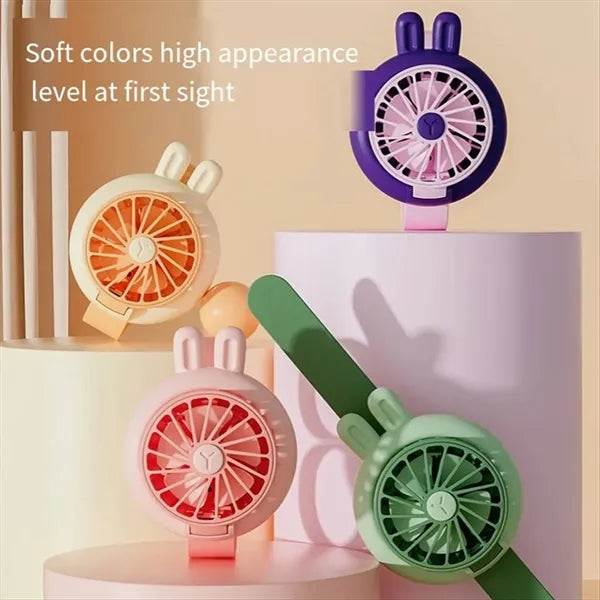 Wristband Design Wearable USB Rechargeable Mini Fan