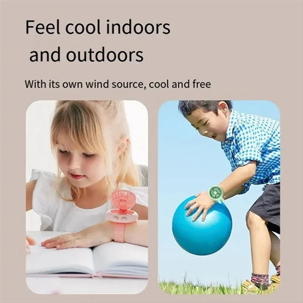 Wristband Design Wearable USB Rechargeable Mini Fan