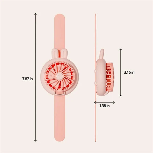 Wristband Design Wearable USB Rechargeable Mini Fan