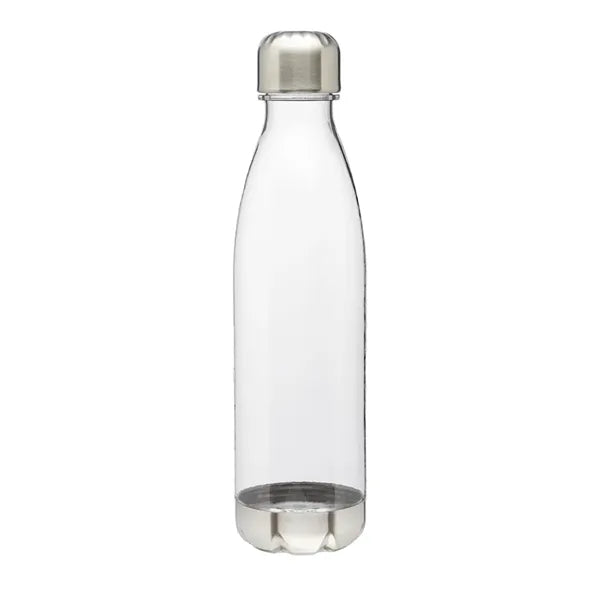 Cola-shaped Plastic Water Bottle - Steel Cap, 25 oz.