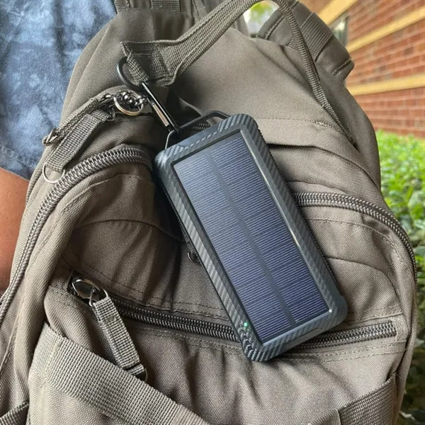 Fluorite 10,000mAh Solar Power Bank w/Wireless Charging