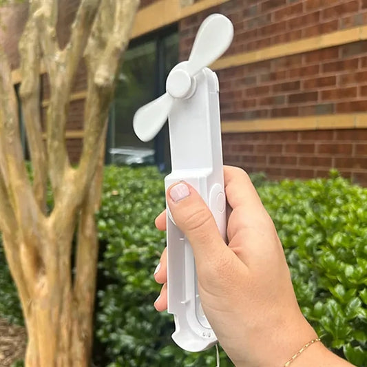 Whirl 4 in 1 Fan - Phone Stand, Flashlight and Mirror