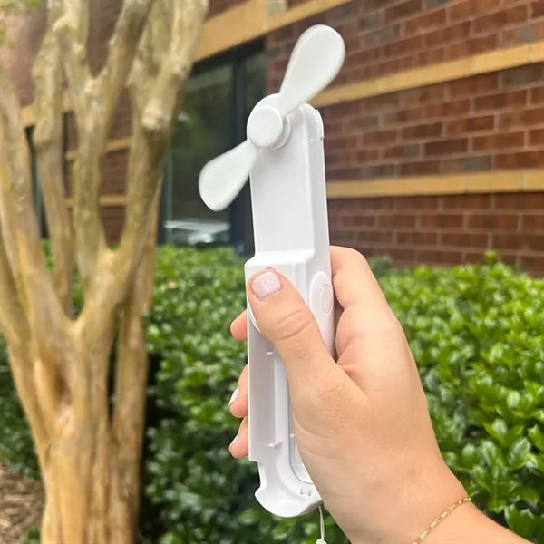 Whirl 4 in 1 Fan - Phone Stand, Flashlight and Mirror