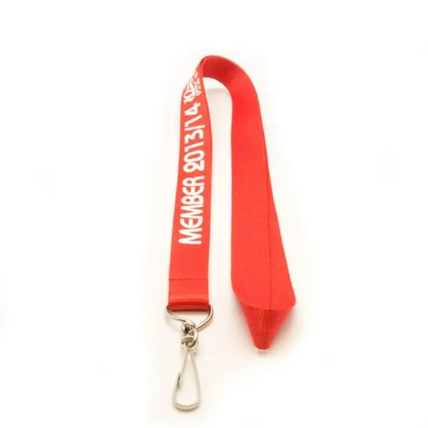 3/4 in Poly Lanyard with Silkscreen Logo