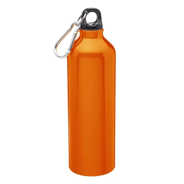 Aluminum Body Water Bottle - Carabiner Cap, 24 oz.
