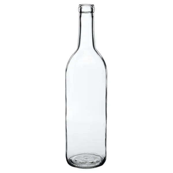 Wine Bottle-shaped Glass Water Bottle - Double Transparent