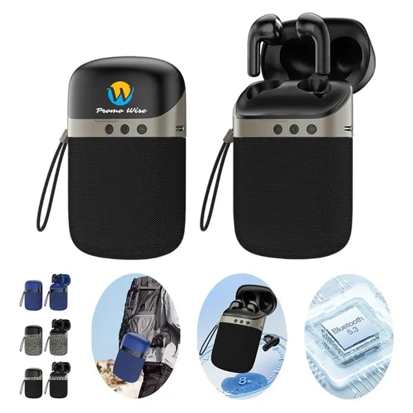 2-in-1 Noise-Cancelling Bluetooth Earphone and Speaker