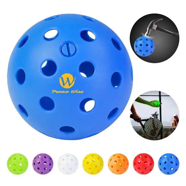 74mm LED Illuminated Pickleball for Night Training
