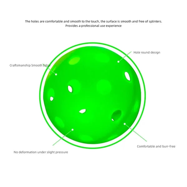 74mm LED Illuminated Pickleball for Night Training