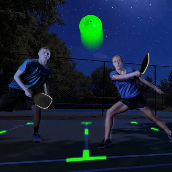 74mm LED Illuminated Pickleball for Night Training