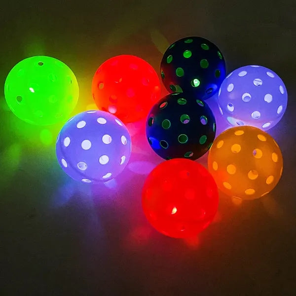 74mm LED Illuminated Pickleball for Night Training