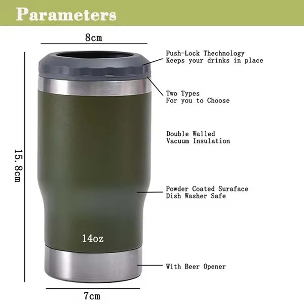 4-In-1 Travel Mug and Can Insulator Cooler