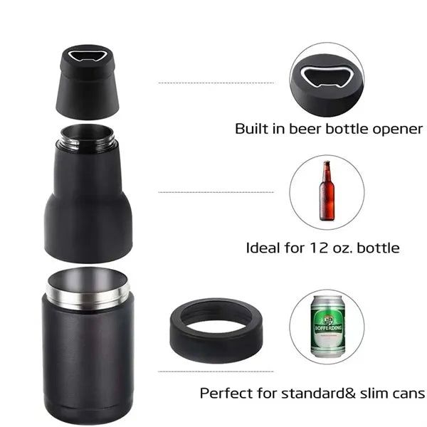 Vacuum Insulated Stainless Steel Beer Can Cooler