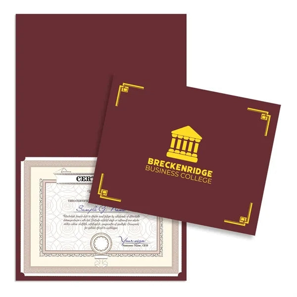 Linen Certificate Holder