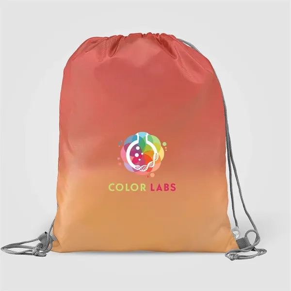 210D Polyester Ombre Drawstring Bag - 6L
