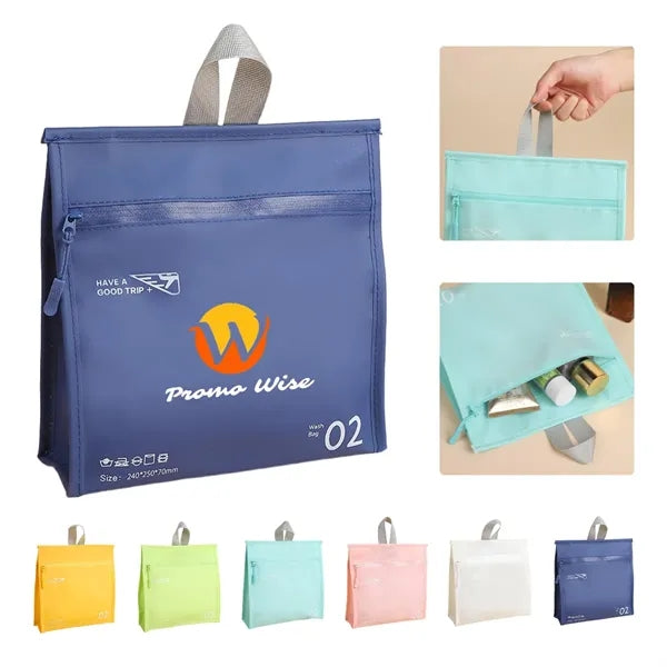 Jelly-Texture Vertical Style Waterproof Travel Makeup Bag