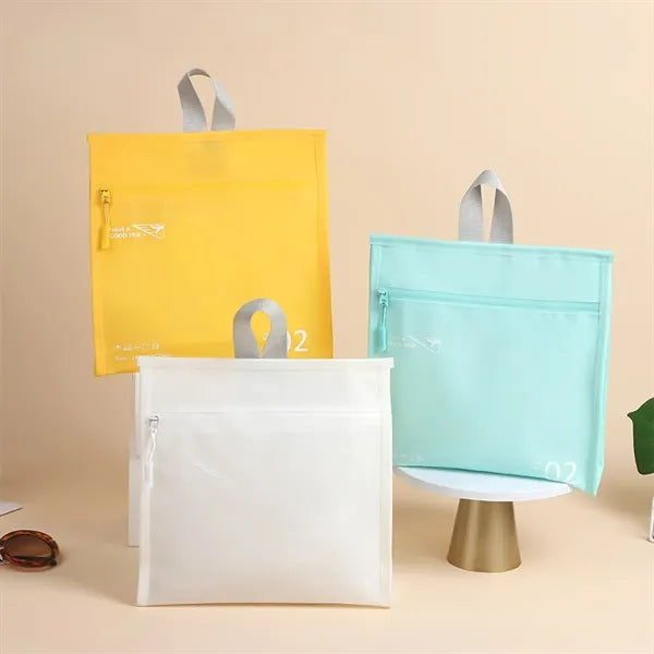 Jelly-Texture Vertical Style Waterproof Travel Makeup Bag
