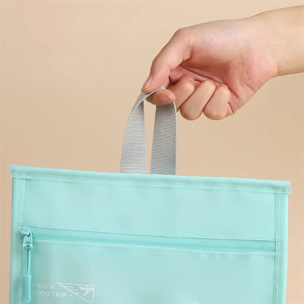 Jelly-Texture Vertical Style Waterproof Travel Makeup Bag