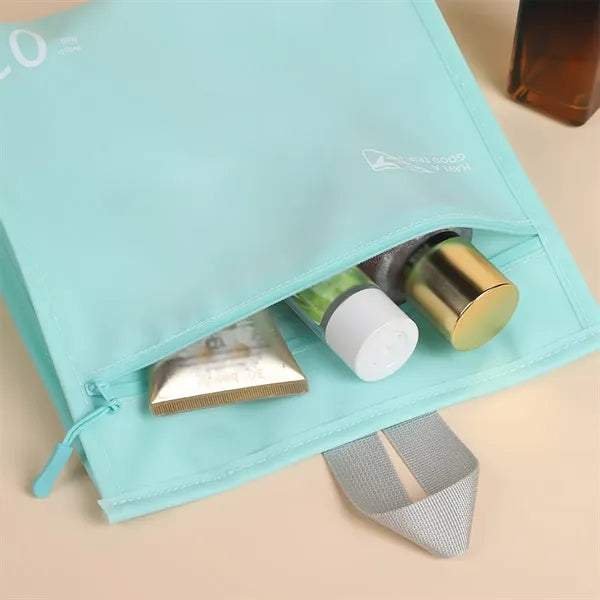 Jelly-Texture Vertical Style Waterproof Travel Makeup Bag