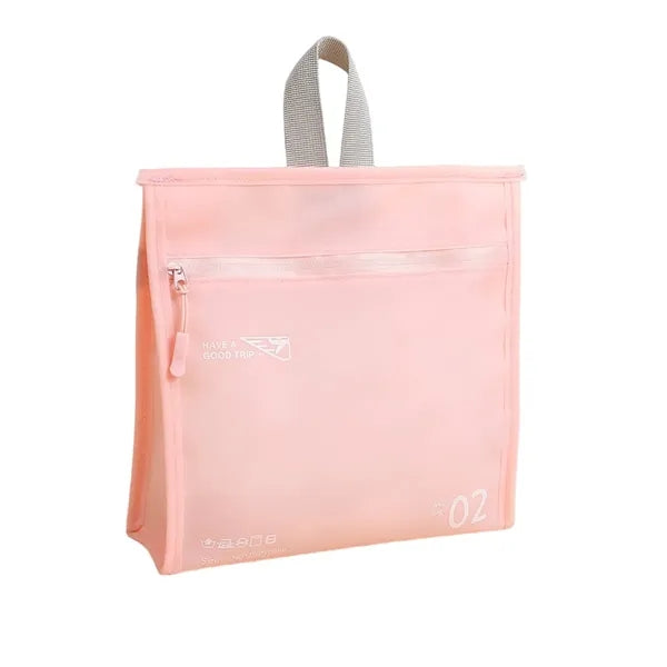 Jelly-Texture Vertical Style Waterproof Travel Makeup Bag