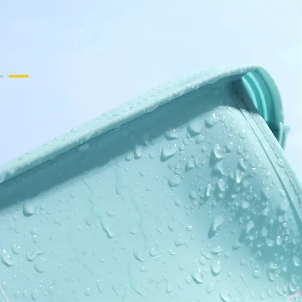 Jelly-Texture Horizontal Style Waterproof Travel Makeup Bag