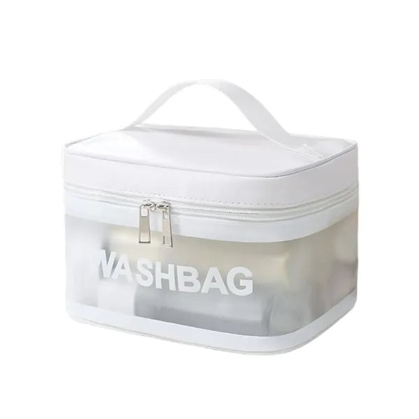 Large Waterproof Translucent Frosted Travel Toiletry Bag
