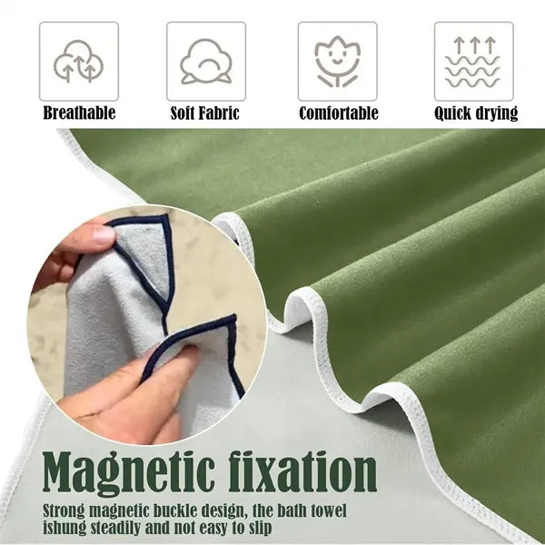 Outdoor Beach Magnetic Towel for Swimming, Travel, And Pool