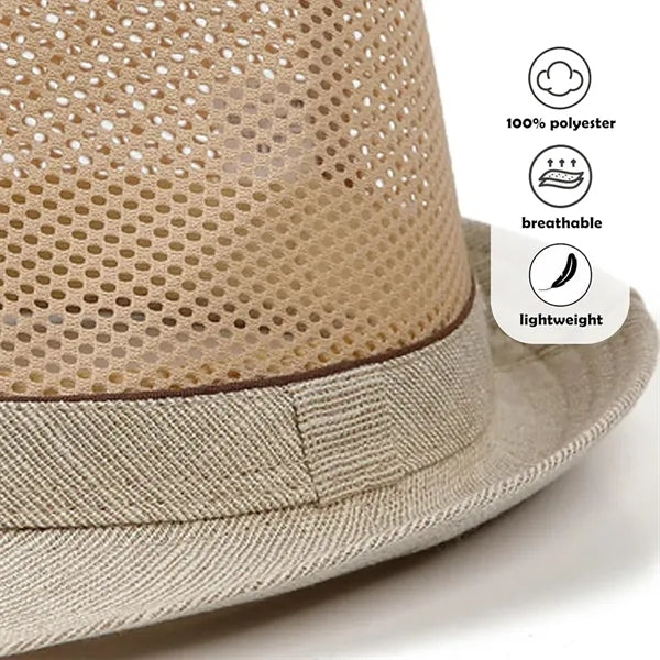 Breathable Summer Vintage Panama Sun Hat Made of Bamboo