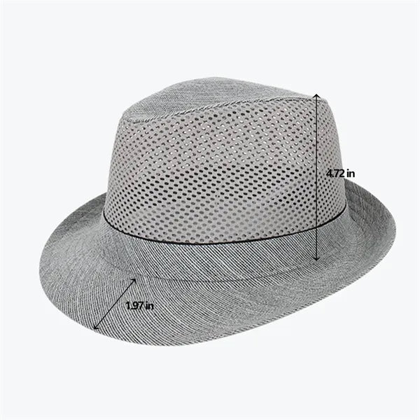 Breathable Summer Vintage Panama Sun Hat Made of Bamboo