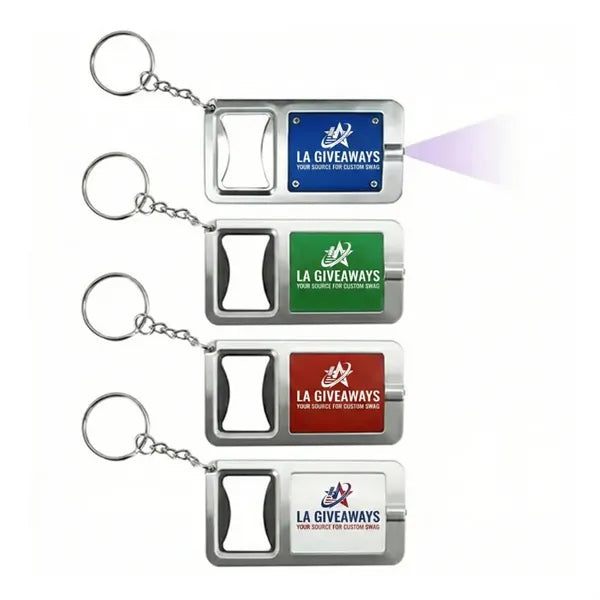Bottle Opener With LED Light Keychain