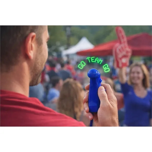 Programmable LED Flashing Message Mini Handheld Fan