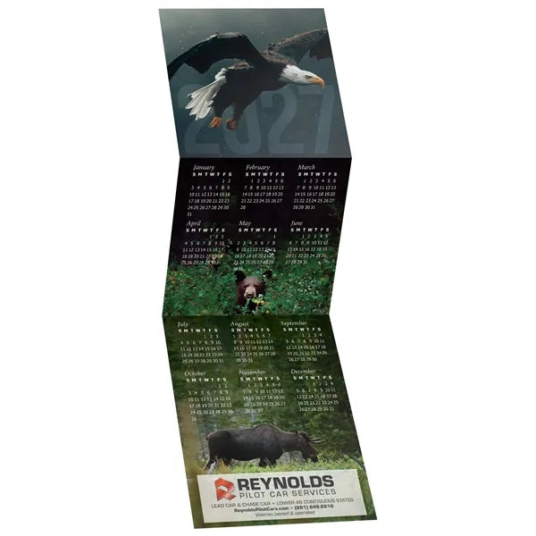 Wildlife Theme Trifold Calendar
