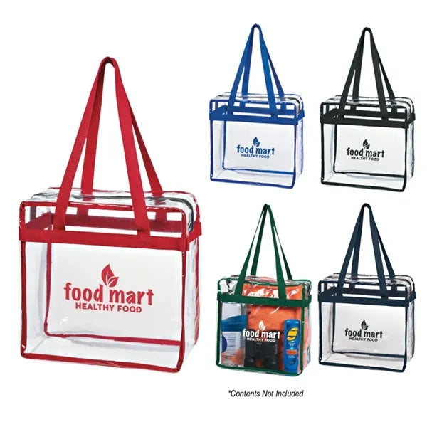 Clear Stadium EVA Tote Bag With Zipper