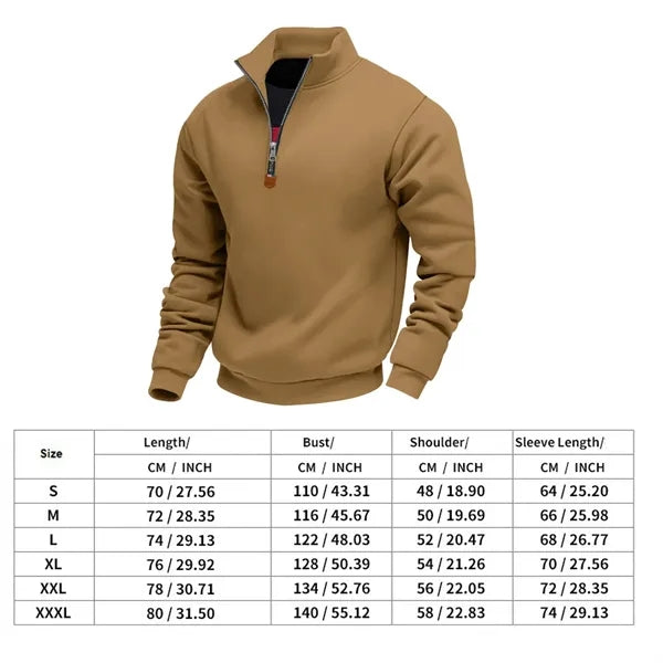 Men's Quarter Zip Fleece Pullover