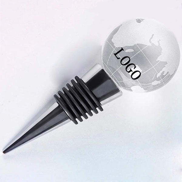 Crystal Globe Wine Bottle Stopper