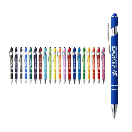 Soft-Touch 2 in 1 Metal Stylus Pen