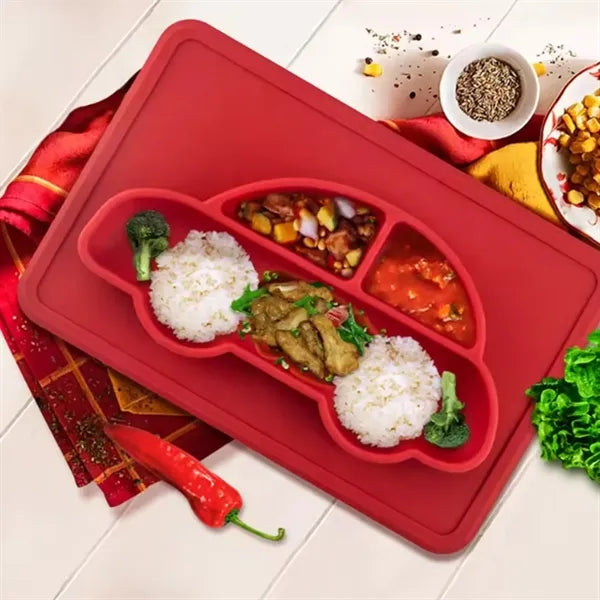 Baby Plate For Toddlers With 3 Compartments