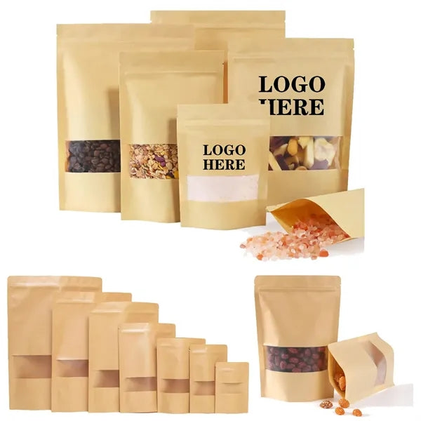 Resealable Kraft Paper Food Bag