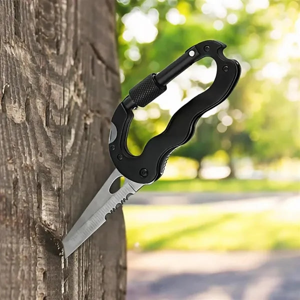 Outdoor Carabiner Pocket Knife Keychain