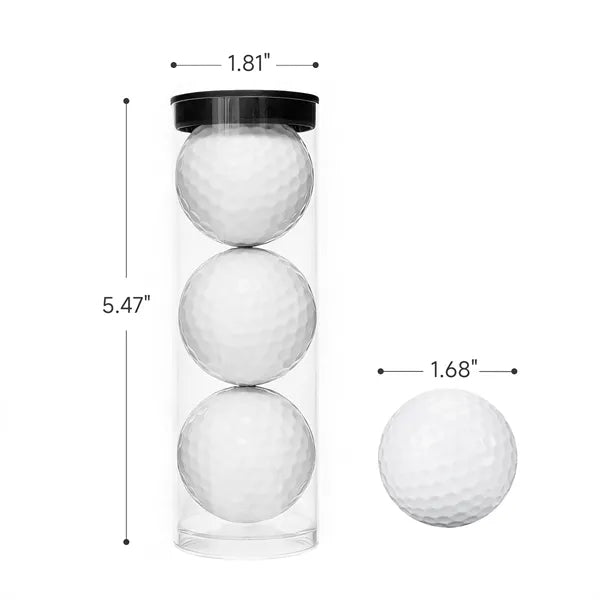 Practice Golf Balls With Clear Tube